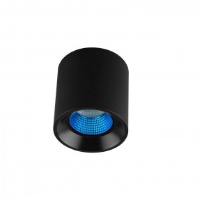 DK3090-BK+CY Светильник накладной IP 20, 10 Вт, GU5.3, LED, черный/голубой, пластик в Ревде - revda.mebel24.online | фото