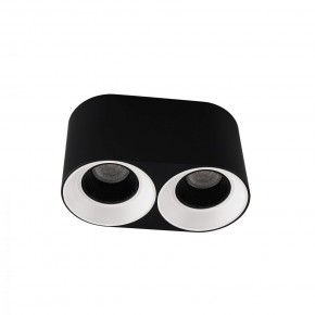 DK3096-BW+BK Светильник накладной IP 20, 10 Вт, GU5.3, LED, черно-белый/черный, пластик в Ревде - revda.mebel24.online | фото