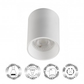 DK3110-WH Светильник накладной IP 20, 10 Вт, GU5.3, LED, белый, пластик в Ревде - revda.mebel24.online | фото 1