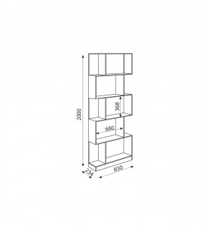 Дуглас (подростковая) М05 Стеллаж в Ревде - revda.mebel24.online | фото 2