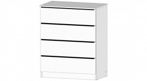 ЭЛЕГАНТ Комод 4 ящика (белый) в Ревде - revda.mebel24.online | фото