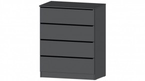 ЭЛЕГАНТ Комод 4 ящика (графит) в Ревде - revda.mebel24.online | фото