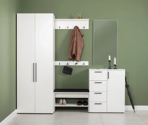 ЭЙР прихожая (модульная) Белый Шагрень в Ревде - revda.mebel24.online | фото
