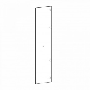 Фасад двери глухой (правый) Глянец белый Марсель в Ревде - revda.mebel24.online | фото 2