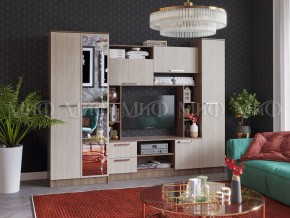 ФЛОРА Стенка (2700) ЛДСП (Ясень шимо светлый/темный) в Ревде - revda.mebel24.online | фото