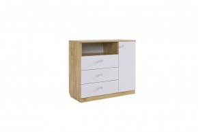 ФОРСАЖ Комод (крафт золотой/белый) в Ревде - revda.mebel24.online | фото