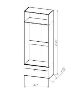 ГЕОМЕТРИЯ ГМТ.04 шкаф в Ревде - revda.mebel24.online | фото 2