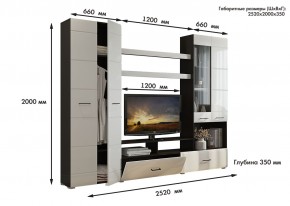 Гостиная Альфа МДФ (Венге/Белый глянец) в Ревде - revda.mebel24.online | фото 3