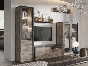 Гостиная Амели (модульная) Дуб Юкон-Бетон темный в Ревде - revda.mebel24.online | фото