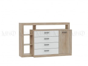 АНГАРА Гостиная (модульная) Белый глянец/Сонома в Ревде - revda.mebel24.online | фото 8