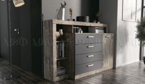 АНГАРА Гостиная (модульная) Графит/дуб юкон в Ревде - revda.mebel24.online | фото 4