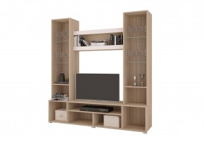 Гостиная АНТАЛИЯ (модульная) Сонома/Графит софт в Ревде - revda.mebel24.online | фото 3