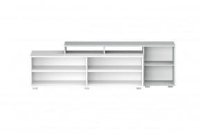 Гостиная Эльза (модульная) Бетонный Камень/Белый в Ревде - revda.mebel24.online | фото 4