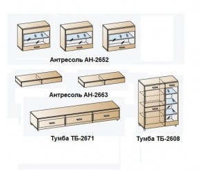 Гостиная Камелия Композиция 12 (Снежный ясень - серый) в Ревде - revda.mebel24.online | фото 3