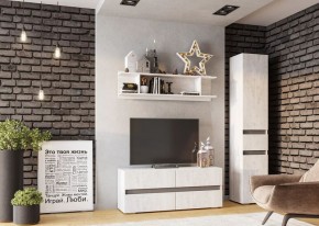Гостиная Мрия (модульная) Бетон пайн светлый/Графит в Ревде - revda.mebel24.online | фото 9
