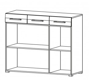 Гостиная НЕНСИ (модульная) Крафт золотой/Белый глянец в Ревде - revda.mebel24.online | фото 7