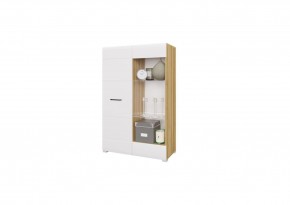 Гостиная НЕНСИ (модульная) Крафт золотой/Белый глянец в Ревде - revda.mebel24.online | фото 8