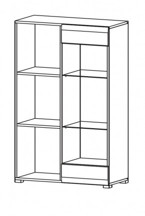 Гостиная НЕНСИ (модульная) Крафт золотой/Белый глянец в Ревде - revda.mebel24.online | фото 9