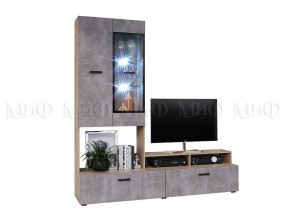 НЭНСИ NEW Гостиная ЛДСП (модульная) Бетон светлый/Сонома в Ревде - revda.mebel24.online | фото 4
