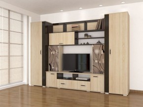 Гостиная Оскар-18-2 дуб сонома-венге в Ревде - revda.mebel24.online | фото