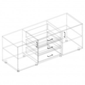 Гостиная "Сандра" (модульная) в Ревде - revda.mebel24.online | фото 23