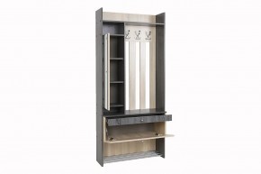 ГРЕТТА Прихожая (дуб сонома/ясень черный) в Ревде - revda.mebel24.online | фото 9