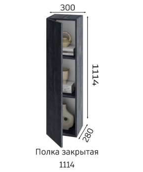 ХЛОЯ Гостиная (Дуб Вотан/Обсидиан) модульная в Ревде - revda.mebel24.online | фото 4