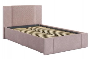 ХЛОЯ Кровать 1200 с основанием (нежно-розовый велюр) в Ревде - revda.mebel24.online | фото