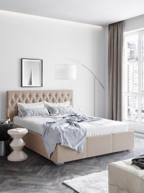 Интерьерная Кровать Октавия Бежевый 1600х2000 в Ревде - revda.mebel24.online | фото