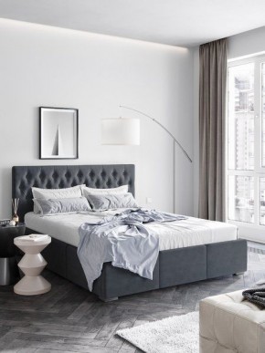 Интерьерная Кровать Октавия Серый 1600х2000 в Ревде - revda.mebel24.online | фото