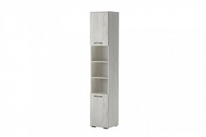 ИТАЛИЯ П-400 Пенал 2дв. (дуб крафт белый) в Ревде - revda.mebel24.online | фото 2