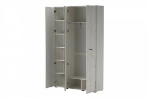 ИТАЛИЯ ШК-1300 Шкаф 3дв с зеркалом (дуб крафт белый) в Ревде - revda.mebel24.online | фото 2