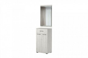ИТАЛИЯ Зеркало 600/Тумба Комби ТК 600 (дуб крафт белый) в Ревде - revda.mebel24.online | фото 1
