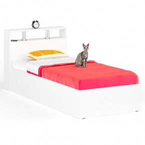 Камелия Кровать 0900, цвет белый, ШхГхВ 93,5х217х78,2 см., сп.м. 900х2000 мм., без матраса, основание есть в Ревде - revda.mebel24.online | фото 1