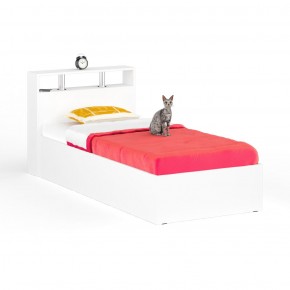 Камелия Кровать 0900, цвет белый, ШхГхВ 93,5х217х78,2 см., сп.м. 900х2000 мм., без матраса, основание есть в Ревде - revda.mebel24.online | фото 2