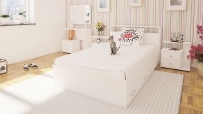 Камелия Кровать с ящиками 1200, цвет белый, ШхГхВ 123,5х217х78,2 см., сп.м. 1200х2000 мм., без матраса, основание есть в Ревде - revda.mebel24.online | фото 6