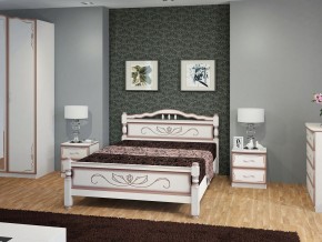 КАРИНА-5 Кровать из массива 1200 (Дуб молочный) в Ревде - revda.mebel24.online | фото