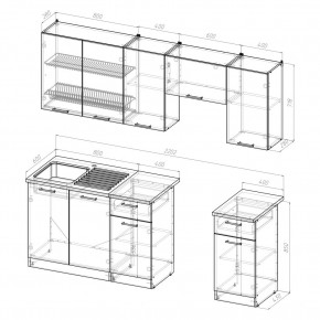 КИРА Кухонный гарнитур Компакт (2200 мм) в Ревде - revda.mebel24.online | фото 2