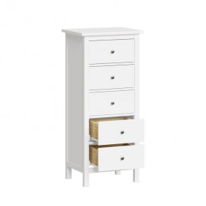 Комод 05 Кантри белый с пятью ящиками в Ревде - revda.mebel24.online | фото 2