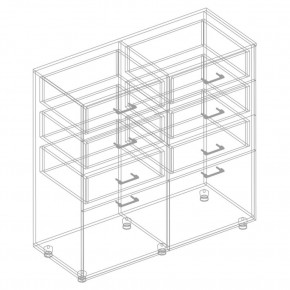 Комод 2 ств. с 6 ящиками "Сандра" в Ревде - revda.mebel24.online | фото 4