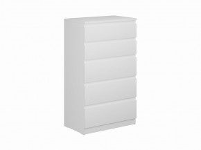 Комод КАСТОР с пятью ящиками, цвет белый в Ревде - revda.mebel24.online | фото