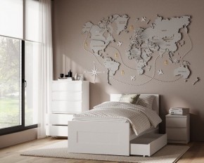 Комод КАСТОР с пятью ящиками, цвет белый в Ревде - revda.mebel24.online | фото 3