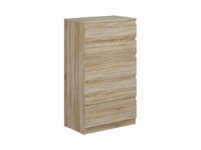 Комод КАСТОР с пятью ящиками, цвет Дуб Сонома в Ревде - revda.mebel24.online | фото