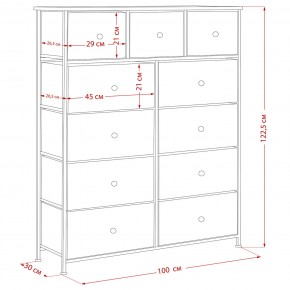 Комод Leset Линкс 11 ящиков (МДФ) в Ревде - revda.mebel24.online | фото 12