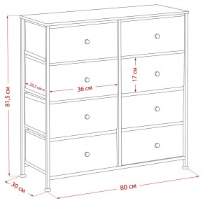 Комод Leset Линкс 8 ящиков (МДФ) в Ревде - revda.mebel24.online | фото 12