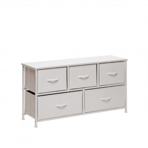 Комод Leset Линкс широкий (к/з), Каркас Белый, ящики Белые в Ревде - revda.mebel24.online | фото 2