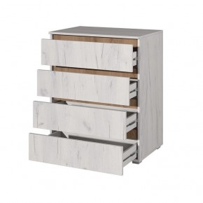Комод Лиана (Дуб Крафт Белый/Дуб Крафт Золотой) в Ревде - revda.mebel24.online | фото