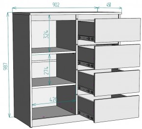 Комод Мальта K115 в Ревде - revda.mebel24.online | фото 2