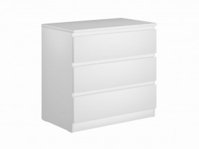 Комод МАЛЬТА с тремя выдвижными ящиками, цвет белый в Ревде - revda.mebel24.online | фото