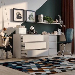 Комод МАЛЬТА с тремя выдвижными ящиками, цвет белый в Ревде - revda.mebel24.online | фото 4